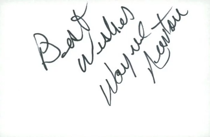 Wayne Newton autograph