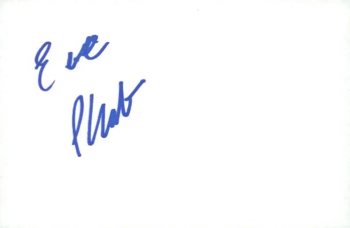 Eve Plumb autograph