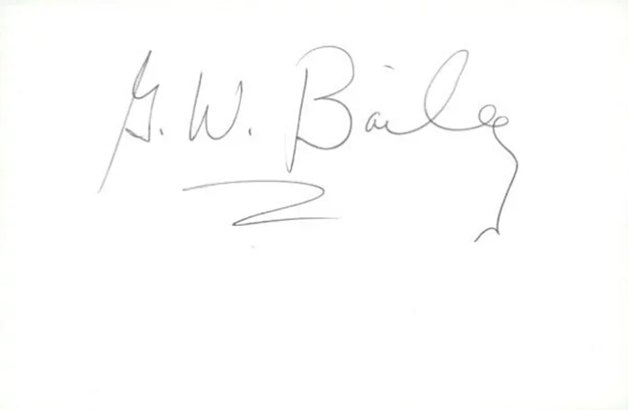 G.W. Bailey autograph