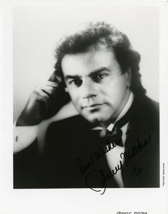 Johnny Mathis autograph