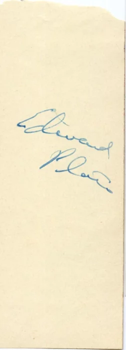 Edward Platt autograph