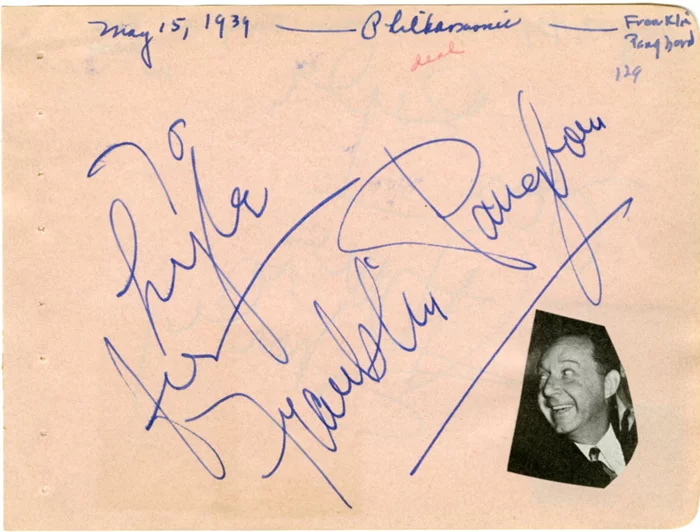 Franklin Pangborn autograph