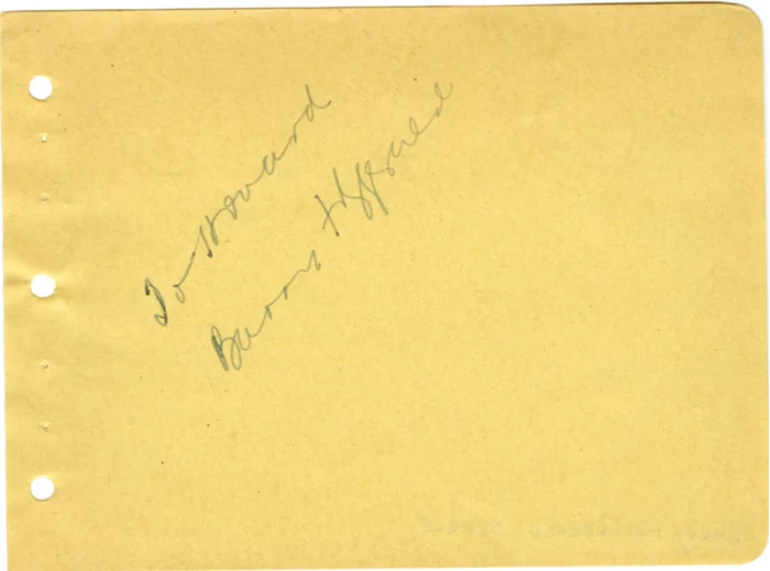 Barry Fitzgerald autograph