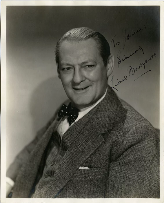 Lionel Barrymore autograph