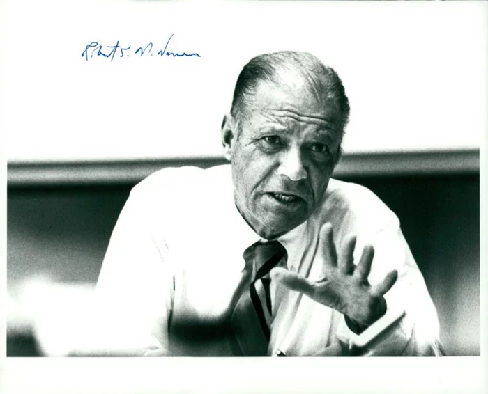 Robert S. McNamara autograph