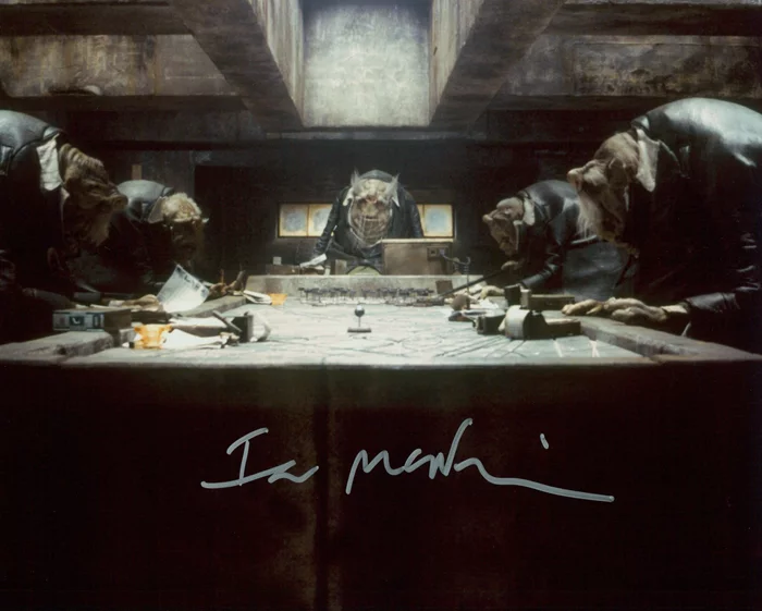 Ian McNeice autograph