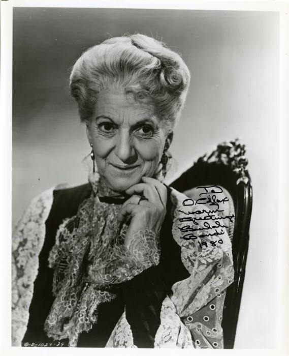 Beulah Bondi autograph