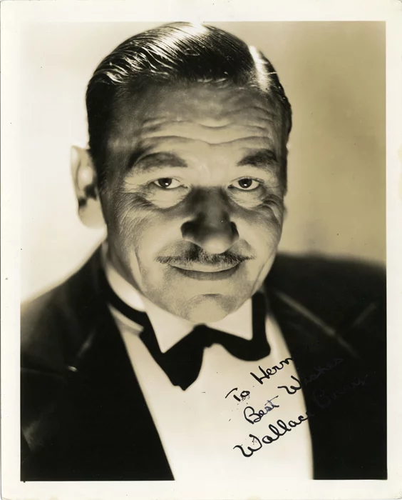 Wallace Beery autograph