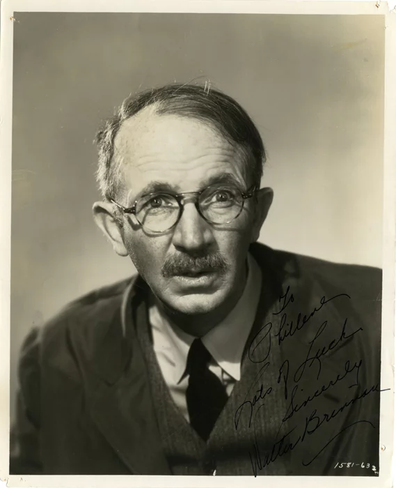 Walter Brennan autograph
