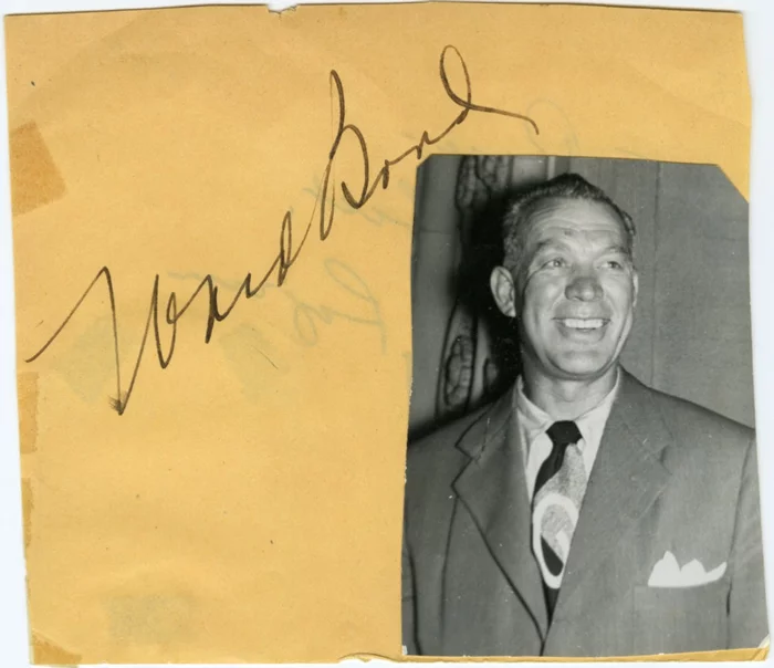 Ward Bond autograph