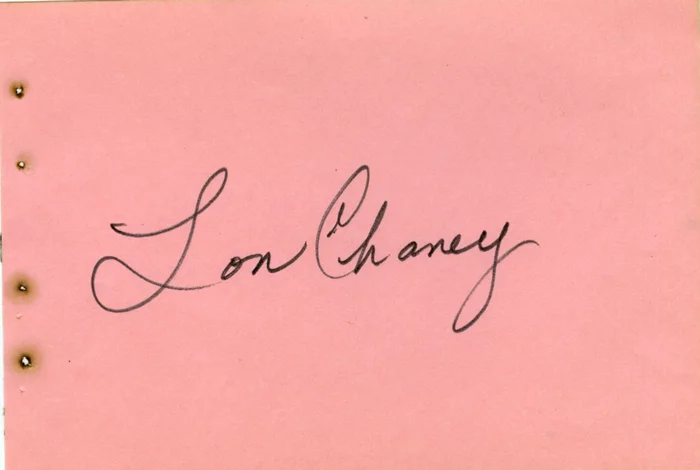 Lon Chaney Jr. autograph