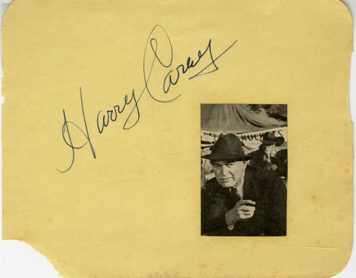 Harry Carey autograph