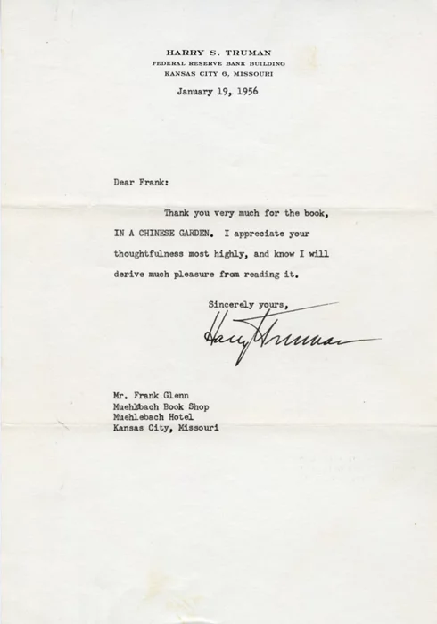 Harry S. Truman autograph