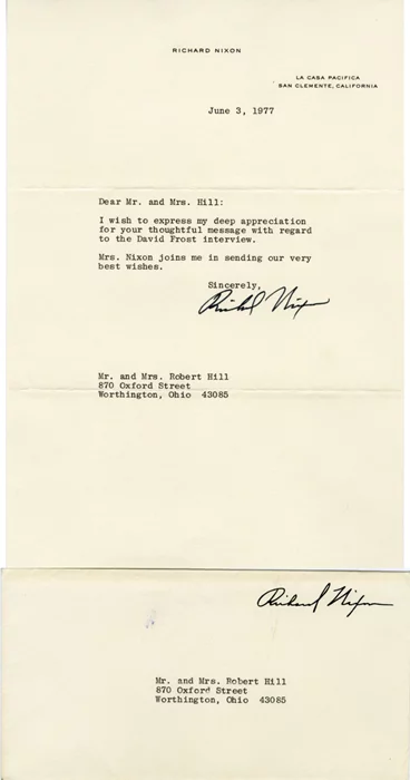 Richard Nixon autograph