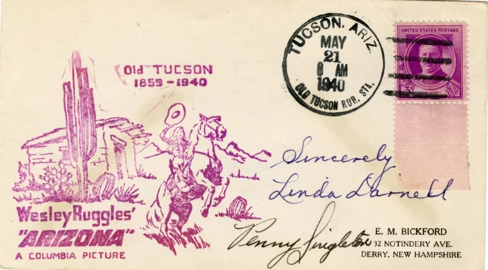 Linda Darnell autograph