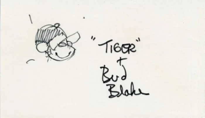 Bud Blake autograph