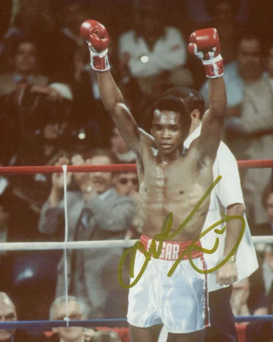 Sugar Ray Leonard autograph