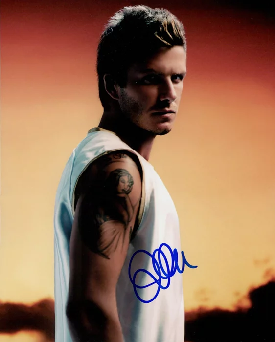 David Beckham autograph