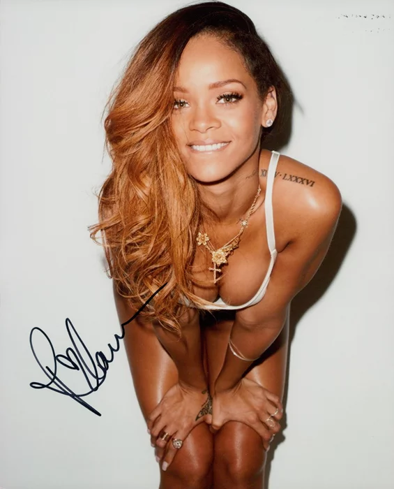 Rihanna autograph