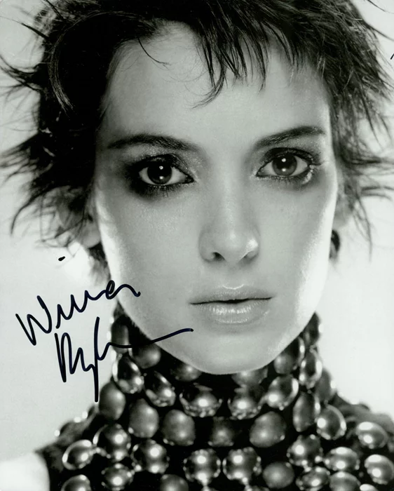 Winona Ryder autograph