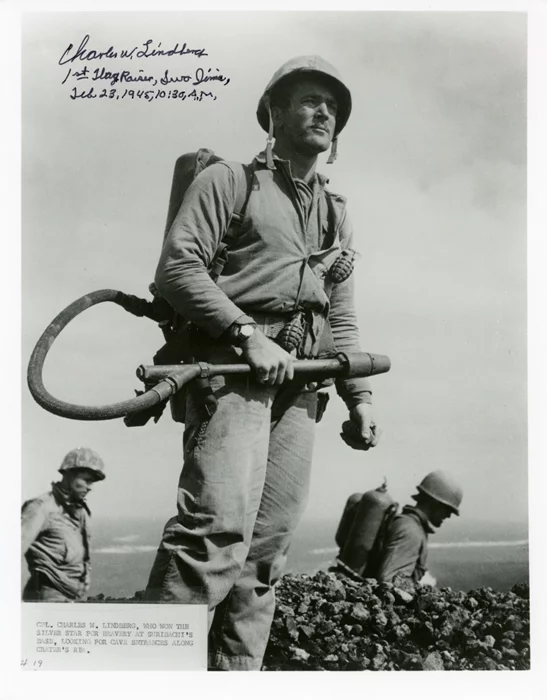 Charles W. Lindberg autograph