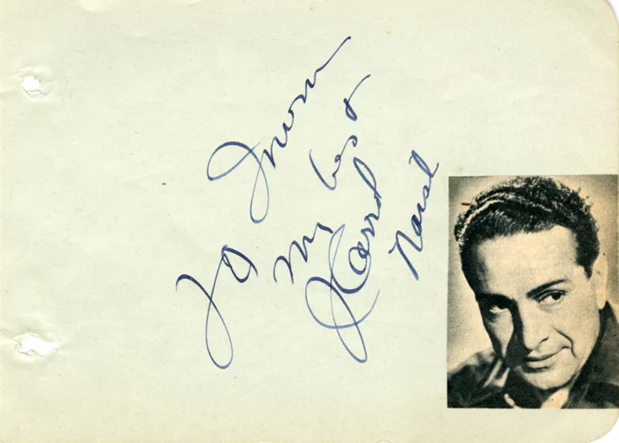 J.  Carrol Naish autograph