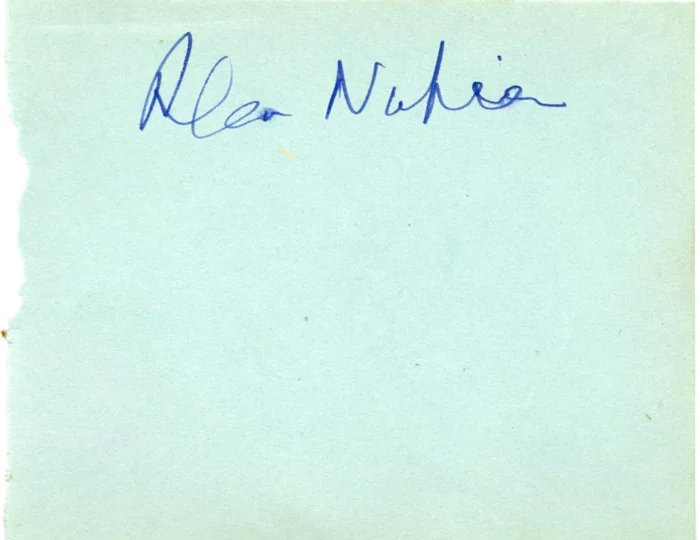 Alan Napier autograph