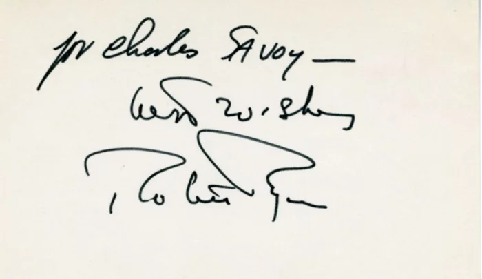 Robert Ryan autograph