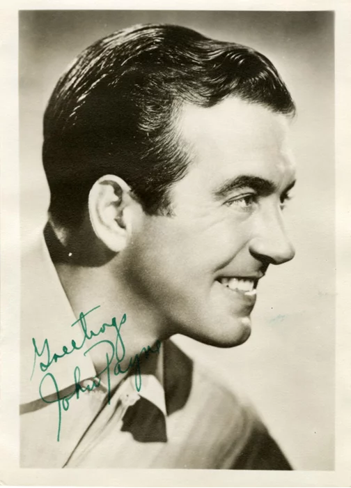 John Payne autograph