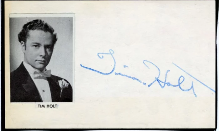Tim Holt autograph