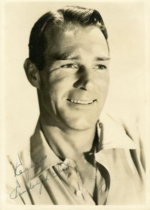 Randolph Scott autograph