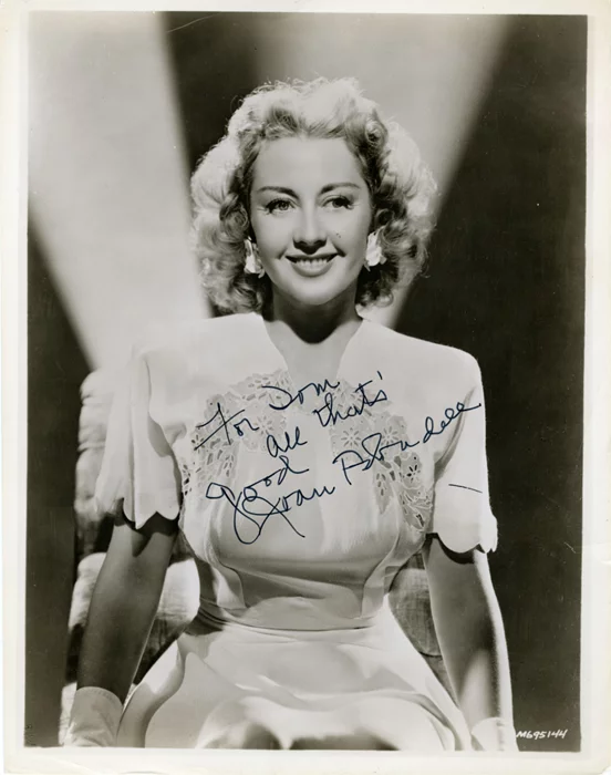 Joan Blondell autograph
