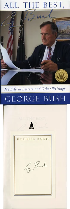 George Bush autograph