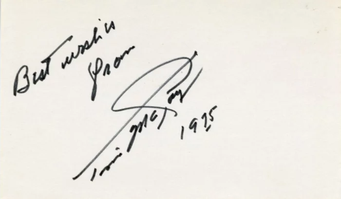 Tim McCoy autograph