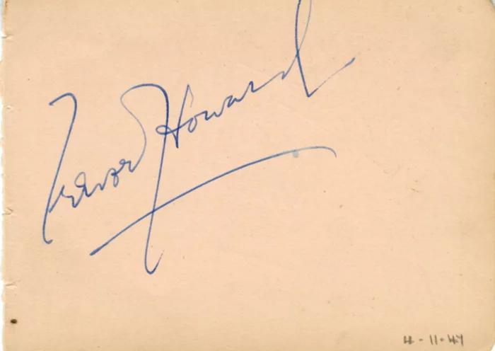 Trevor Howard autograph