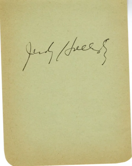 Judy Holliday autograph