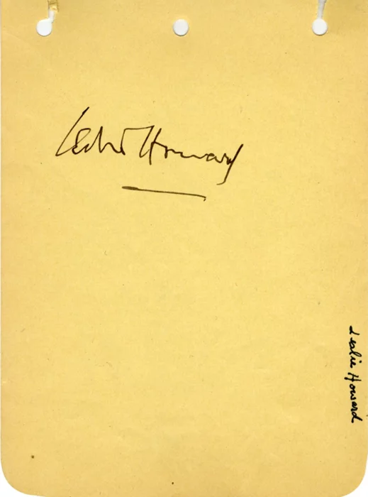 Leslie Howard autograph