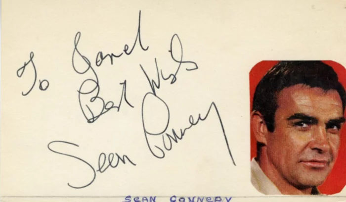 Sean Connery autograph