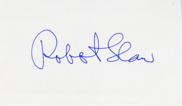 Robert Shaw autograph