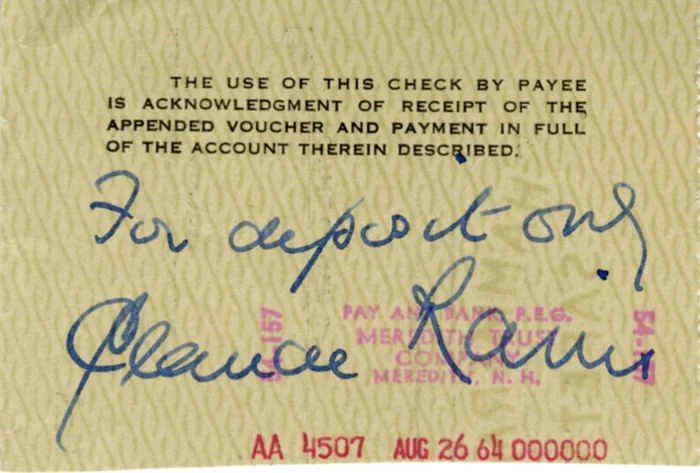 Claude Rains autograph
