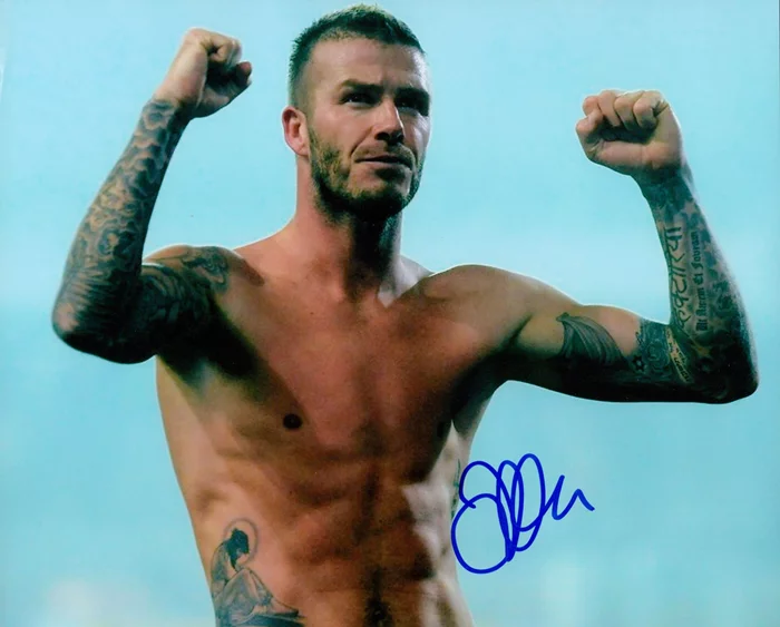 David Beckham autograph