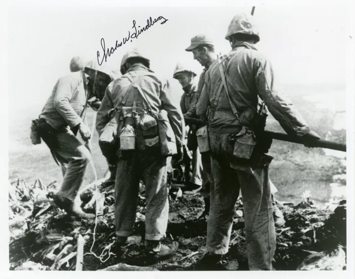 Charles W. Lindberg autograph