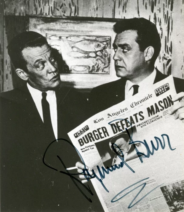 Raymond Burr autograph
