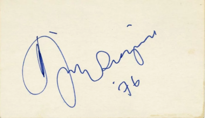 Dizzy Gillespie autograph