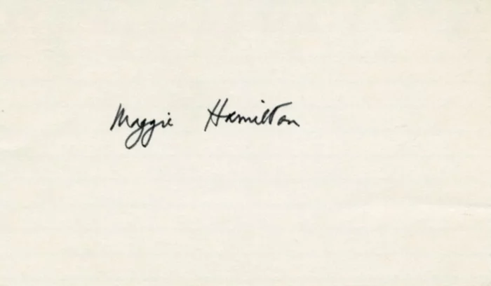 Margaret Hamilton autograph