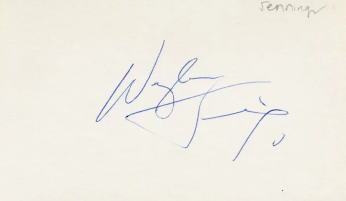 Waylon Jennings autograph