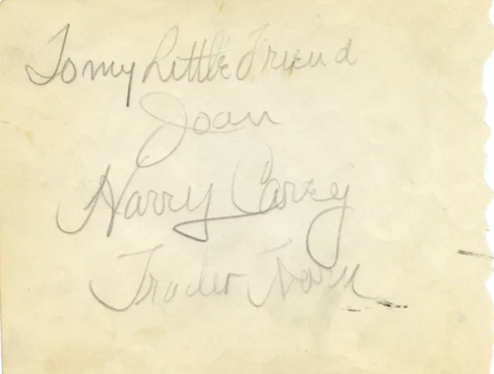 Harry Carey autograph