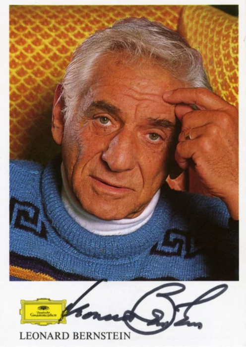 Leonard Bernstein autograph