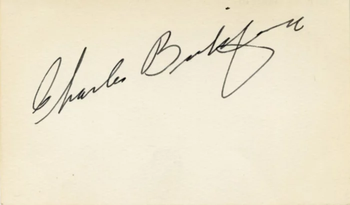 Charles Bickford autograph