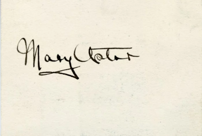 Mary Astor autograph